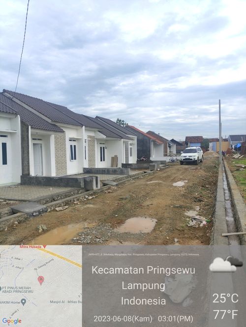 foto posisi tengah perumahan Sidoharjo Residence Pringsewu