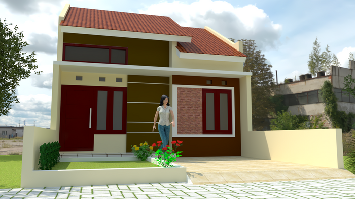 foto tampak rumah tipe T30 perumahan PERUMAHAN GENDIS REGENCY 5