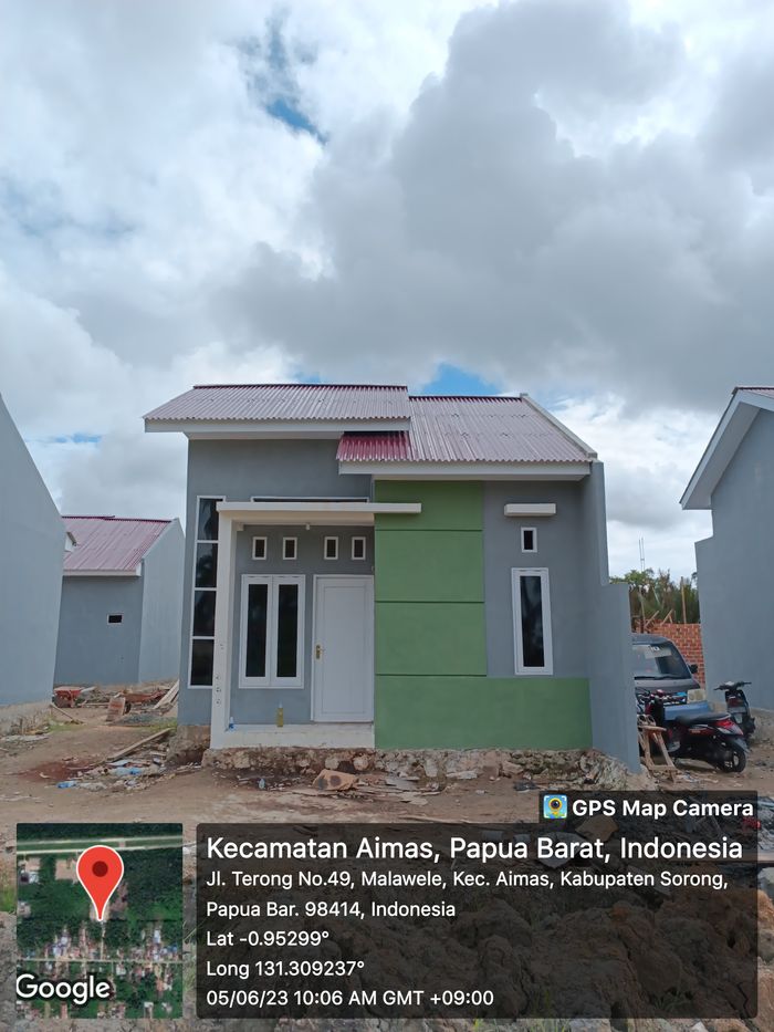 foto tampak rumah tipe SUBSIDI perumahan GREEN HOUSE REGENCY