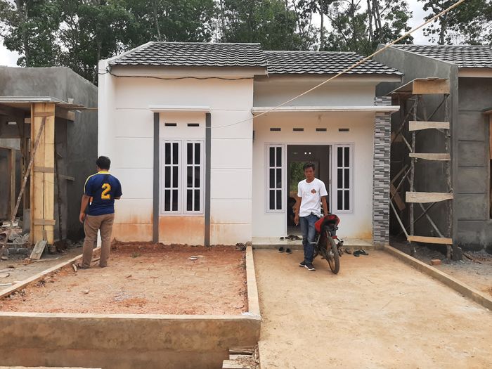 foto tampak rumah tipe 36 perumahan KEDATON PARK