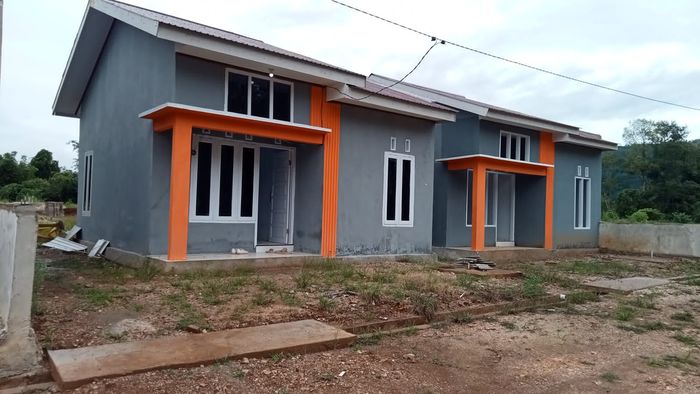foto denah rumah tipe 42 perumahan berjaya lahubala tekosi