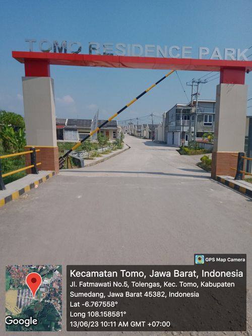 foto gerbang perumahan TOMO RESIDENCE PARK Tahap 2