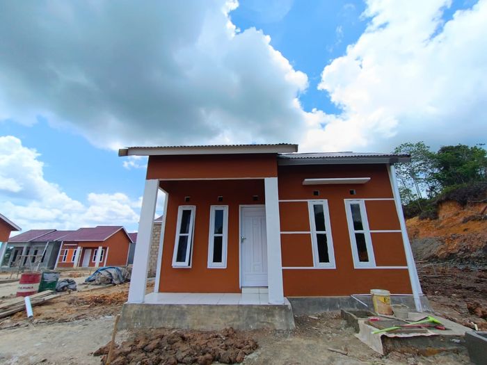 foto tampak rumah tipe 36 subsidi perumahan GLOBAL GREEN HOUSE