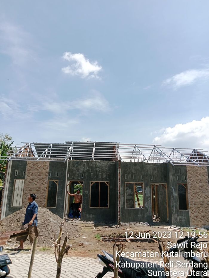 foto tampak rumah tipe 36/91 perumahan Jati Mas Artomoro Residence Tahap II