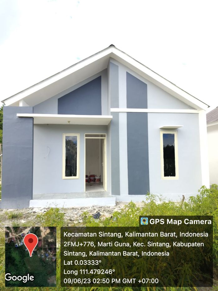 foto tampak rumah tipe 36 perumahan Amora Residence