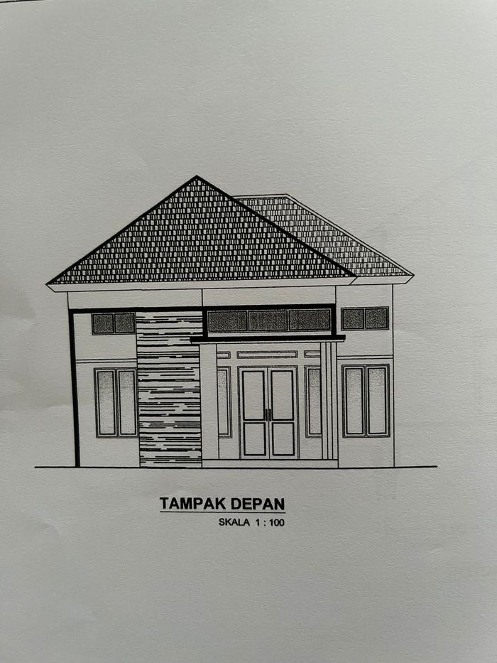 foto tampak rumah tipe 50 perumahan GRAHA KIRANA 13
