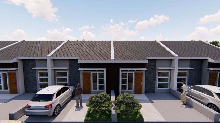 foto tampak rumah tipe 36 perumahan GRAND MUTIARA TANJUNG MORAWA TAHAP 3
