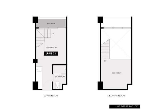 foto denah rumah tipe Studio Loft perumahan Sudimara Forestwalk