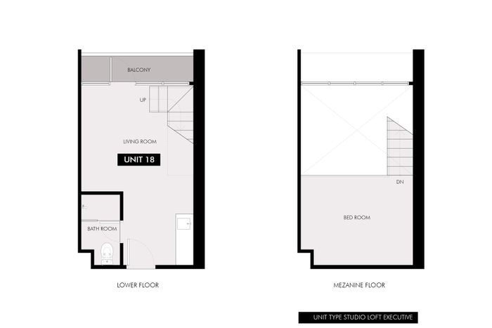 foto denah rumah tipe Studio Loft Executive perumahan Sudimara Forestwalk