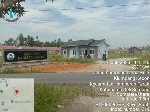foto gerbang perumahan Taman Indah Hamparan Perak Tahap II
