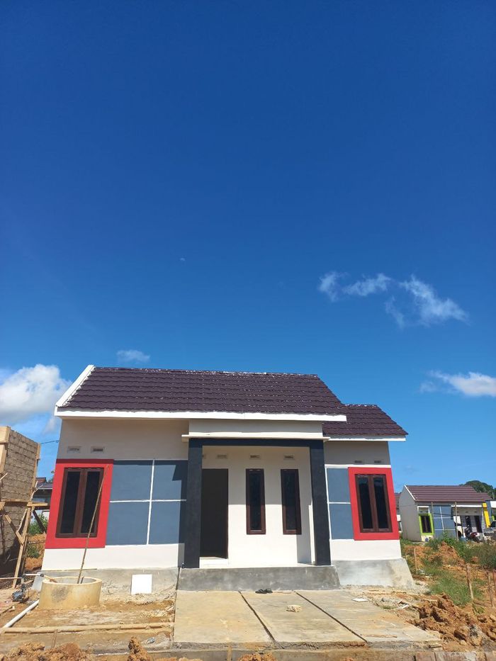 foto tampak rumah tipe alfa platinum perumahan PESONA ALFA SINERGIA TAHAP KE-3