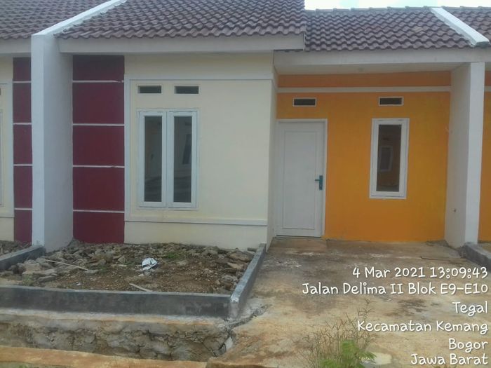 foto tampak rumah tipe 27/60 perumahan Kemang Bogor Regency Tahap 3