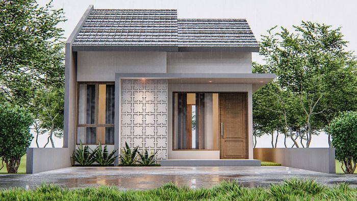 foto tampak rumah tipe 36 perumahan GOLDEN SETAPUK ASRI 6