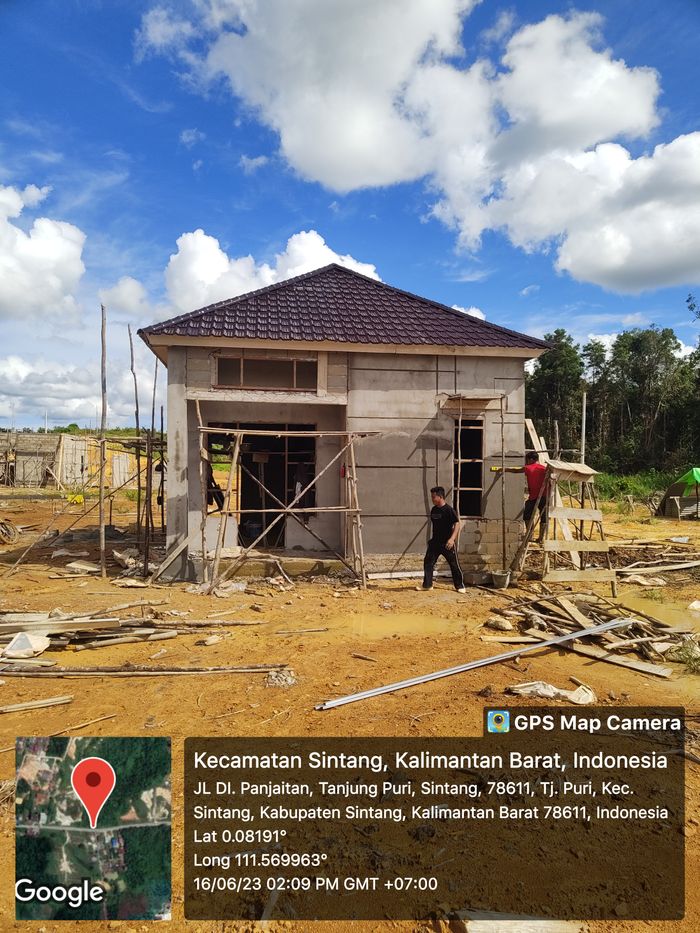 foto tampak rumah tipe 36 perumahan PESONA JERORA