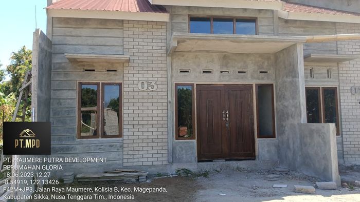foto tampak rumah tipe 36 KOPEL perumahan GLORIA REGENCY