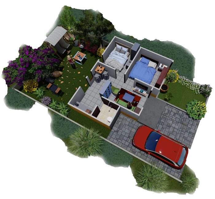 foto denah rumah tipe 36 perumahan Symphony Hill