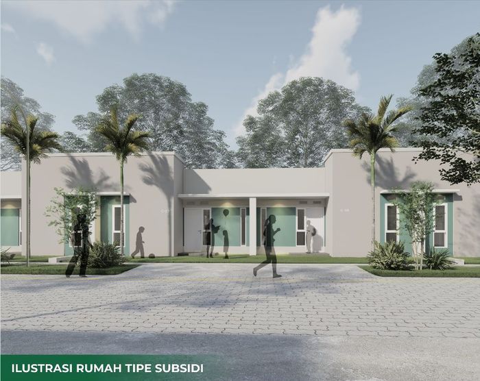 foto tampak rumah tipe 25/84 perumahan GARDENIA RAYA 1