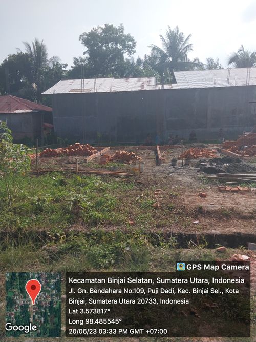 foto posisi tengah perumahan GUNUNG BENDAHARA ASRI TAHAP II