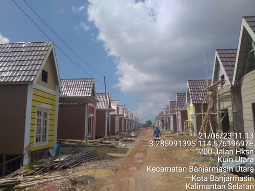 foto posisi tengah perumahan Grand Savana Banjar