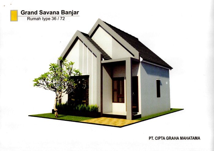 foto tampak rumah tipe Subsidi perumahan Grand Savana Banjar