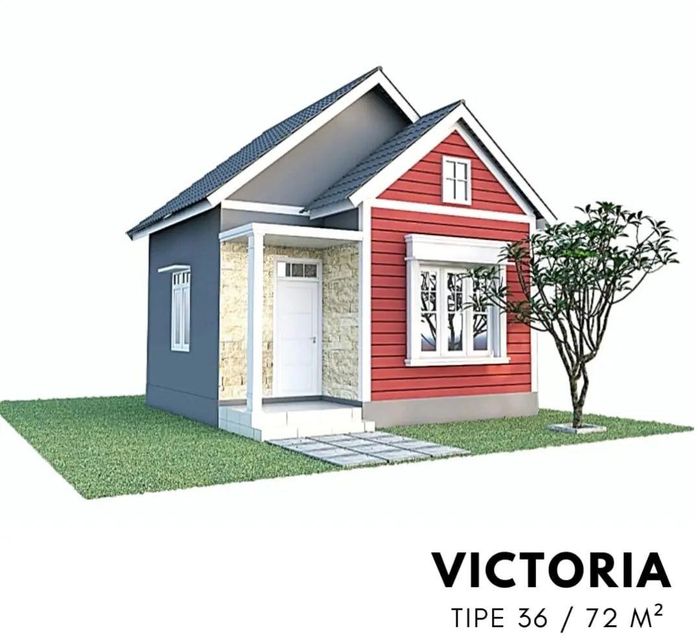 foto tampak rumah tipe Victoria (72 M2) perumahan GRAND MAHANTAS 2