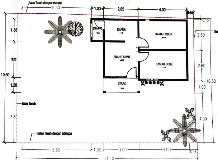 foto denah rumah tipe 36 perumahan REPUJA MANDIRI III