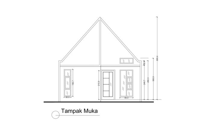 foto tampak rumah tipe 22/66 perumahan Perumahan Alam Green Residence