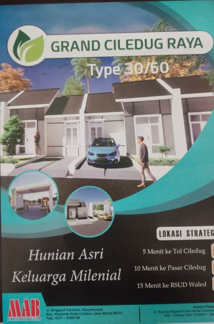 foto tampak rumah tipe 30/60 perumahan PERUMAHAN GRAND CILEDUG RAYA