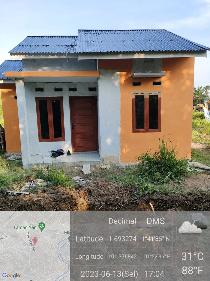 foto tampak rumah tipe 36 perumahan KIA SRI MERSING