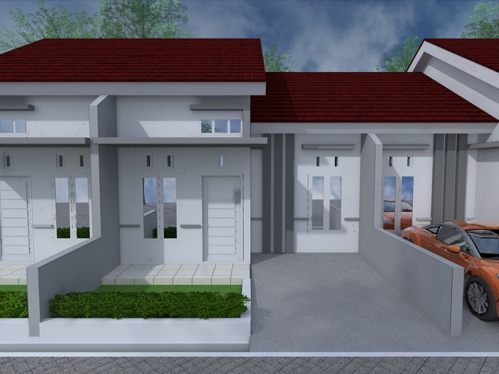 foto tampak rumah tipe 36 perumahan POLEWALI RESIDENCE 7