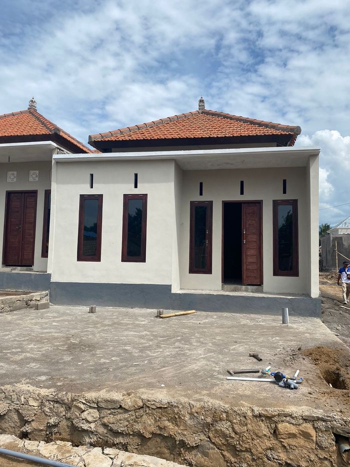 foto tampak rumah tipe subsidi perumahan WISMA LESTARI PAKET AGUNG