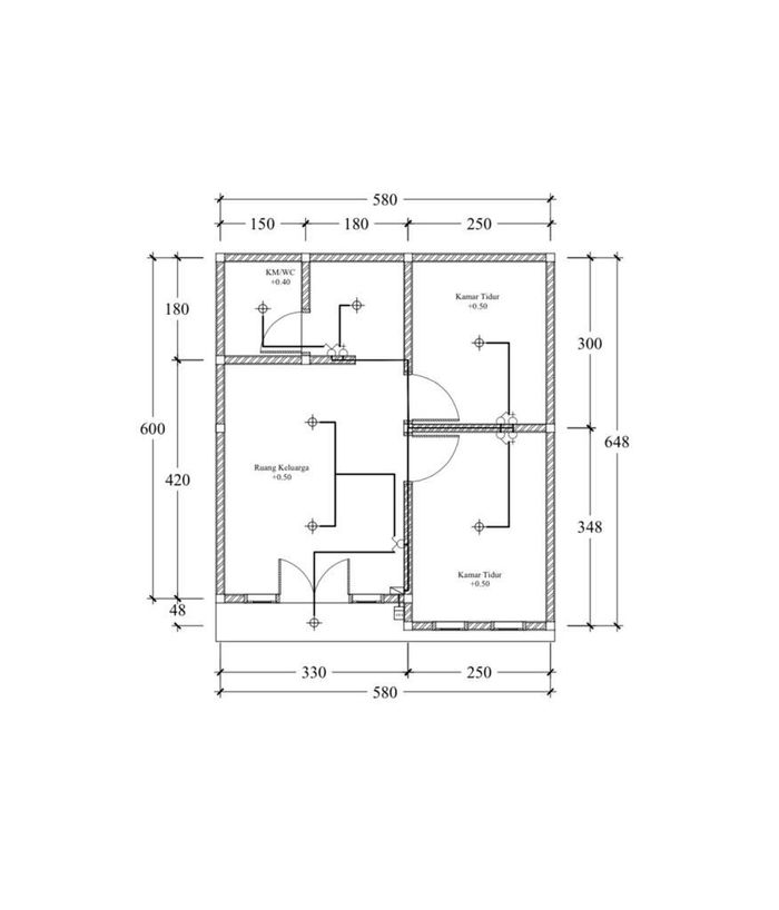 foto denah rumah tipe subsidi perumahan WISMA LESTARI PAKET AGUNG