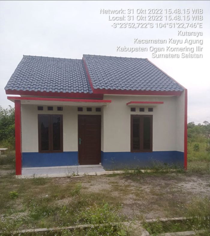 foto tampak rumah tipe Blok A 135 perumahan Perumahan Burka Mandiri 2