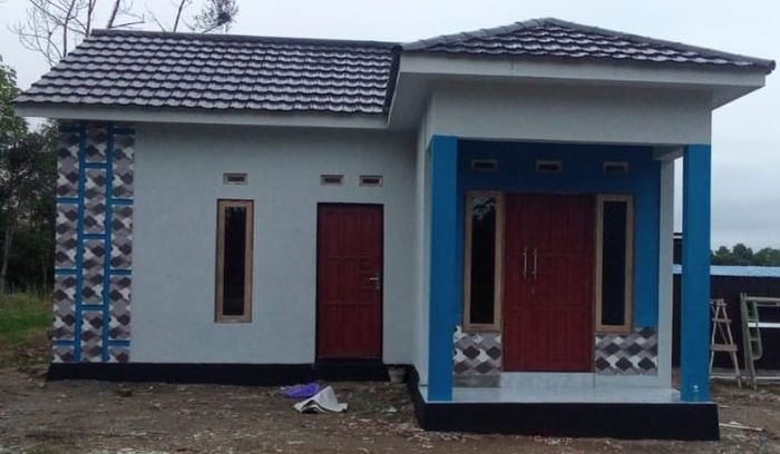 foto tampak rumah tipe 36 perumahan ANUGRAH TAPIN REGENCY