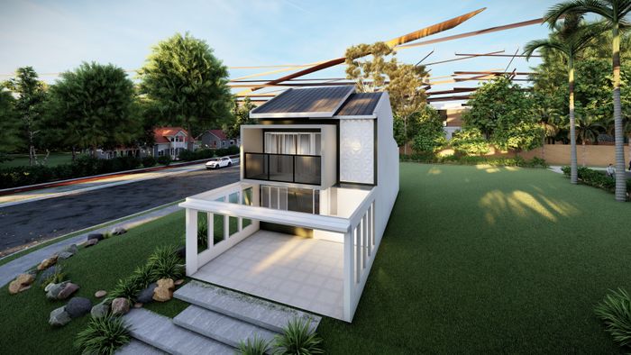 foto tampak rumah tipe KANO perumahan TEBET RAYA