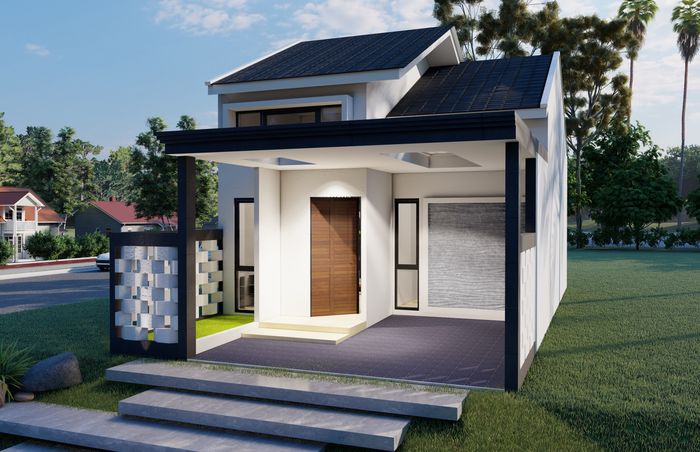 foto tampak rumah tipe LILY perumahan TEBET RAYA