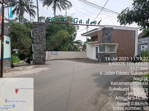 foto gerbang perumahan Sakura Gardenia tahap 2