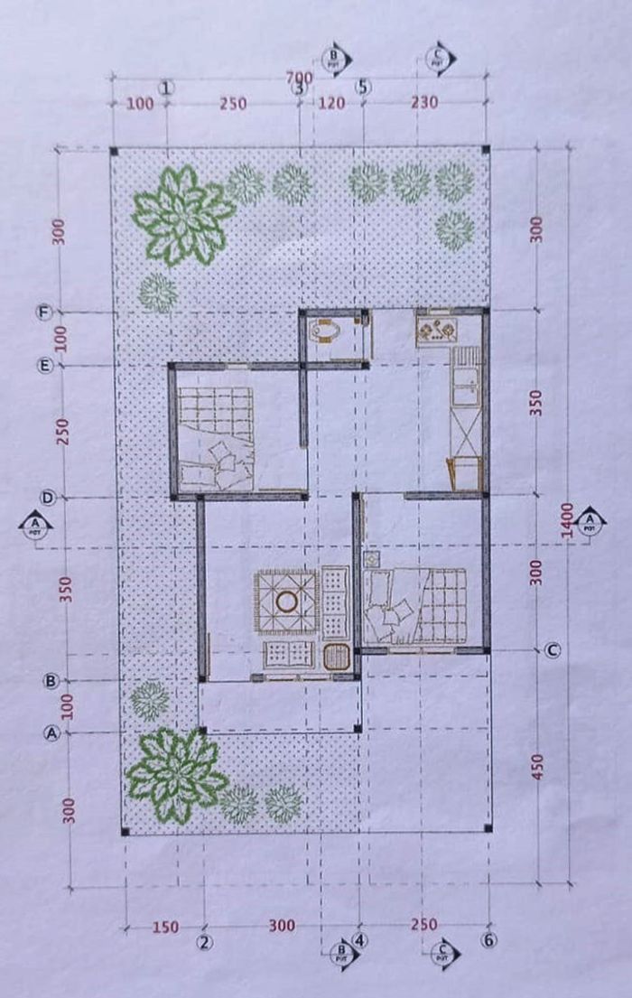 foto denah rumah tipe 36/98 perumahan PERUMAHAN GRIYA HASJUM 3