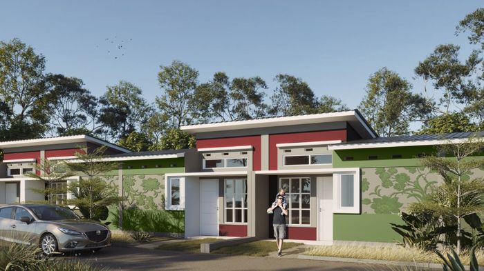 foto tampak rumah tipe 36 perumahan PARASANGANTA RESIDENCE TAHAP 2