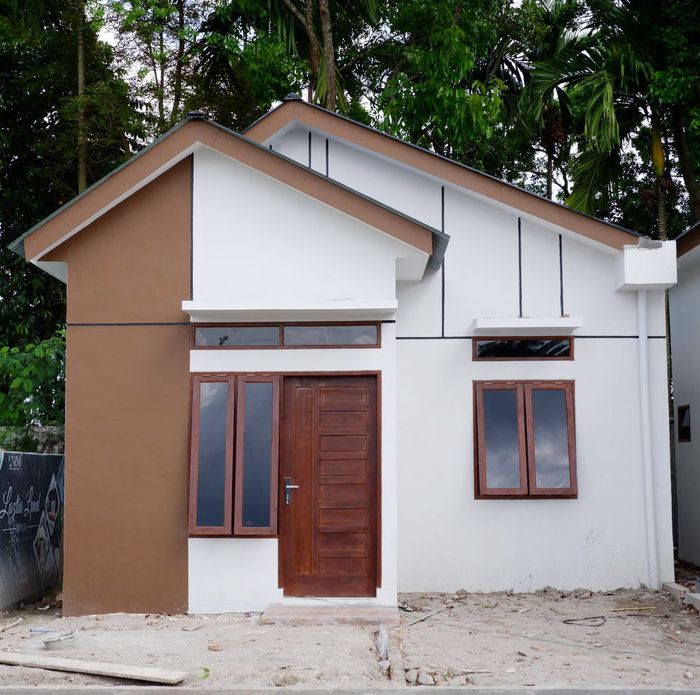 foto tampak rumah tipe Camelia perumahan LAZTIA LAND BINJAI
