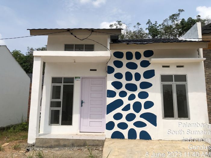 foto tampak rumah tipe RHS 36 perumahan TAMAN ASRI GANDUS 2 TAHAP 2