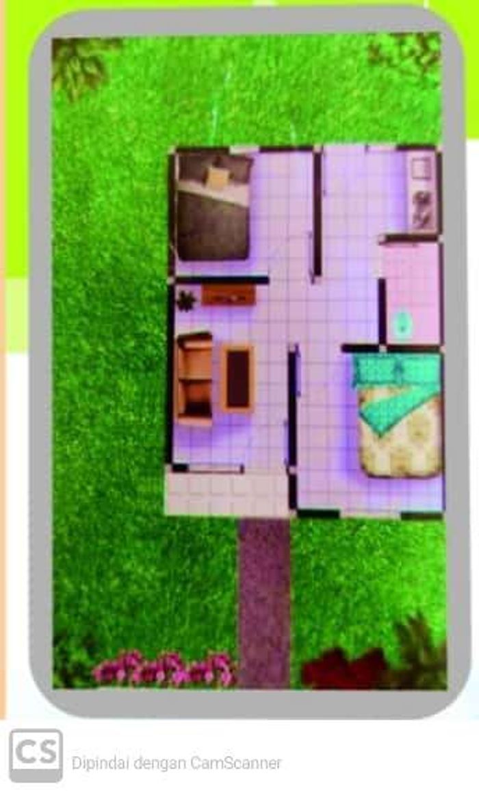 foto denah rumah tipe RHS 36 perumahan TAMAN ASRI GANDUS 2 TAHAP 2