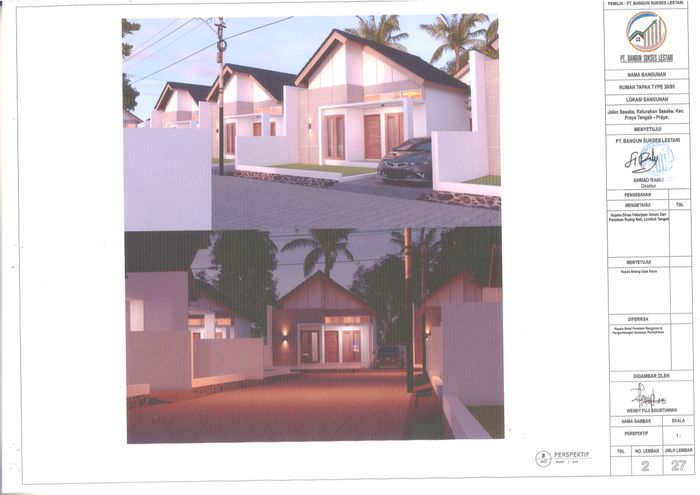 foto tampak rumah tipe 30 perumahan PERUMAHAN SASAKE RESIDENCE