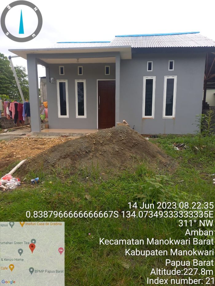 foto tampak rumah tipe GREEN TEA perumahan PERUMAHAN GREEN TEA.
