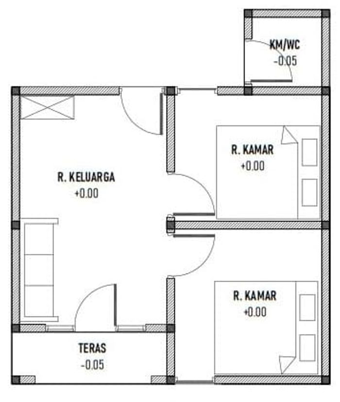 foto denah rumah tipe DE HOLLAND RESIDENCE perumahan DE HOLLAND RESIDENCE I