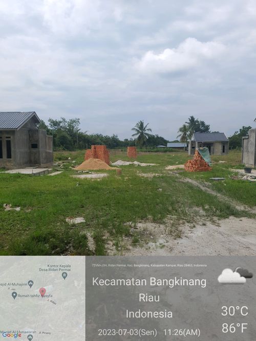 foto posisi tengah perumahan Ridan Asri