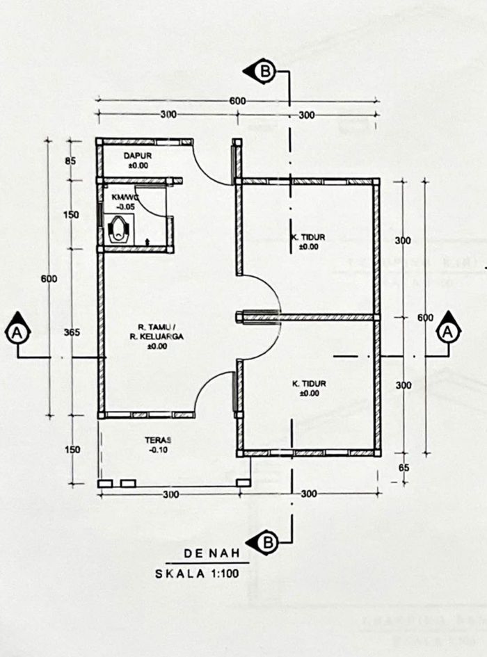 foto denah rumah tipe 36 perumahan KENZATA RESIDENCE 5