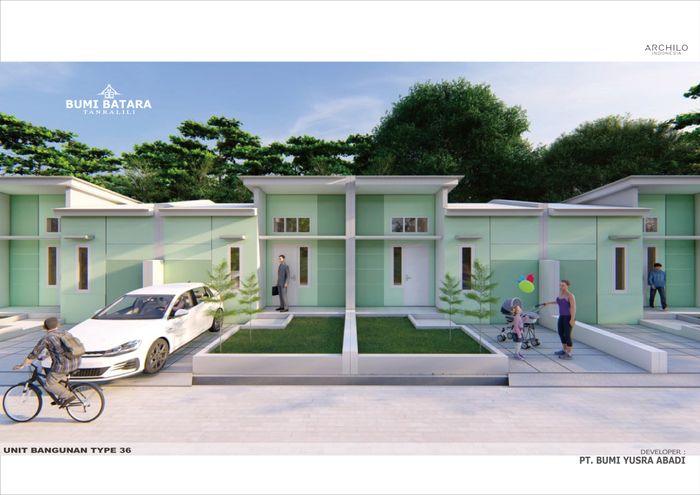 foto tampak rumah tipe 36/72 perumahan BUMI BATARA TANRALILI