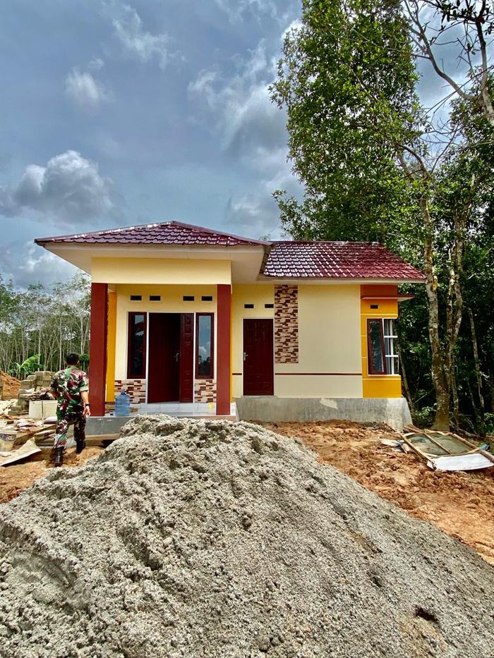 foto tampak rumah tipe 36 perumahan PERUMAHAN ANUGRAH BISMILLAH PGRI BALANGAN REGENCY