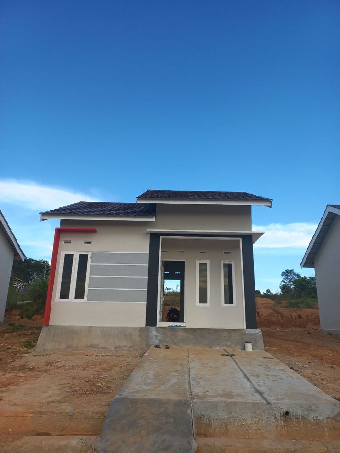 foto tampak rumah tipe 36 ALFA GLORY 1 perumahan PESONA ALFA SINERGIA TAHAP KE-3